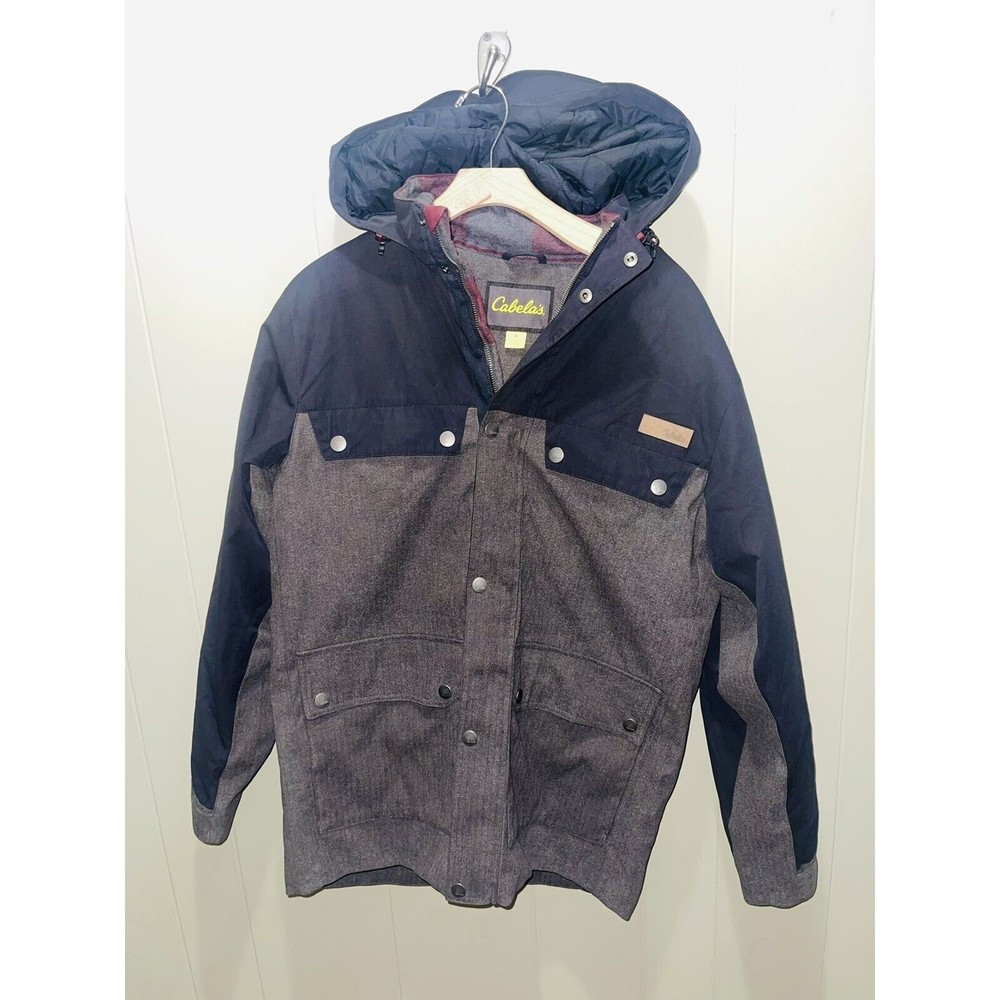 Cabela’s Outdoor Hunting Rain Jacket 2Tone Quilted Lined Men’s Sz Med